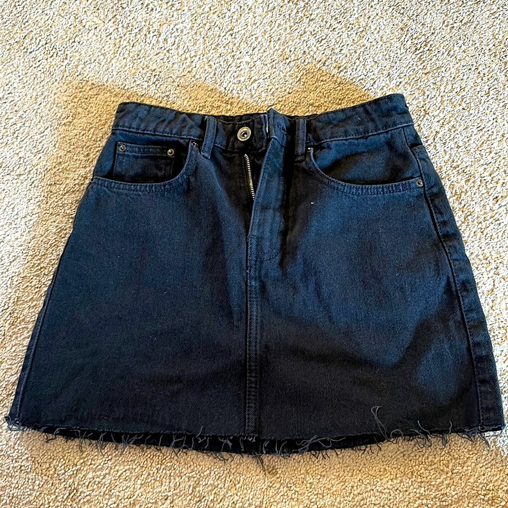 Zara denim mini skirt